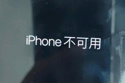 灵寿苹果服务网点分享锁屏界面显示“iPhone 不可用”如何解决 